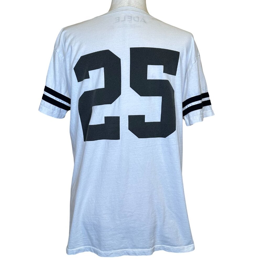 Adele 25‎ Hello Concert Tour Tee Shirt White Black Women's Size Medium